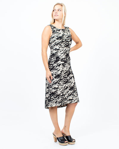 Rag & Bone Clothing XS | US 2 Sleeveless Printed Dress with Asymmetrical Hem