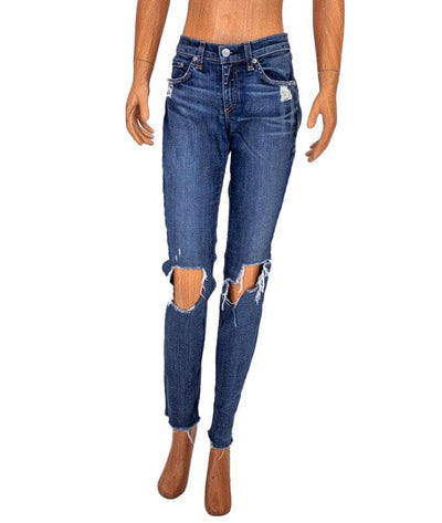 Rag & Bone Clothing XS | US 25 Mid-Rise Ripped Skinny Jeans