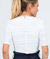 Rag & Bone Clothing XXS Leather Detail Blouse