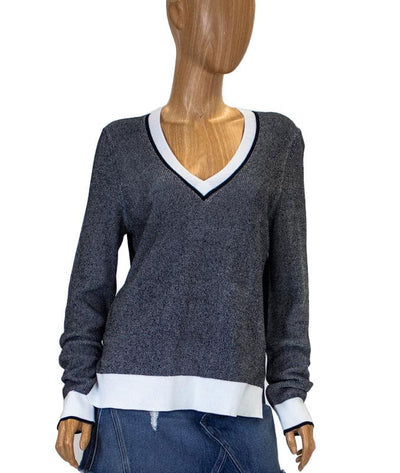 Rag & Bone/ JEAN Clothing Medium Lightweight Woven V-Neck Sweater