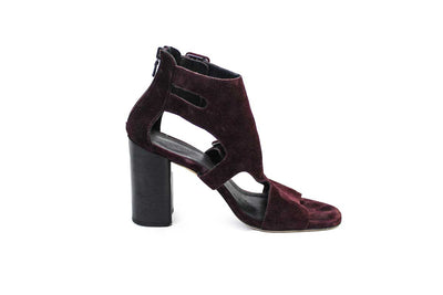 Rag & Bone Shoes Medium | US 9.5 I IT 39.5 Burgundy Suede Block Heel Sandals