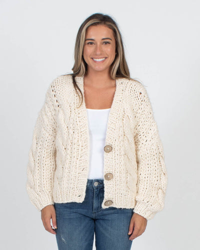 RAGA Clothing Small Chunky Knit Cropped Cardigan