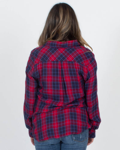 Rails Clothing Large Plaid Button Down Blouse