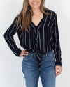 Rails Clothing Small "Ava Liverno" Metallic Striped Top