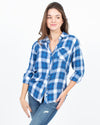 Rails Clothing XS Blue Plaid Button Down