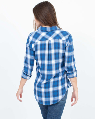 Rails Clothing XS Blue Plaid Button Down