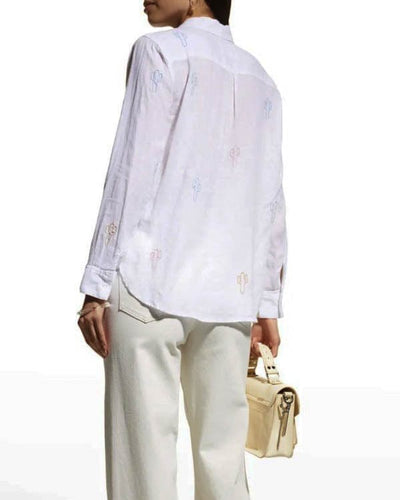 Rails Clothing XS "Charli Embroidered Cactus" Shirt