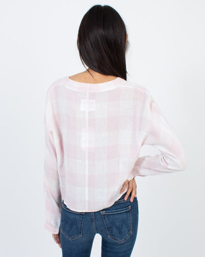 Rails Clothing XS Pink Plaid Cropped Top