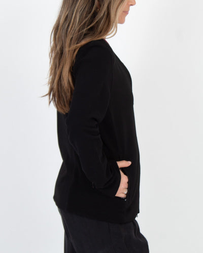 Ralph Lauren Clothing Large Black Knit Stretch Jacket