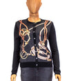 Ralph Lauren Clothing Medium Silk Panel Cardigan