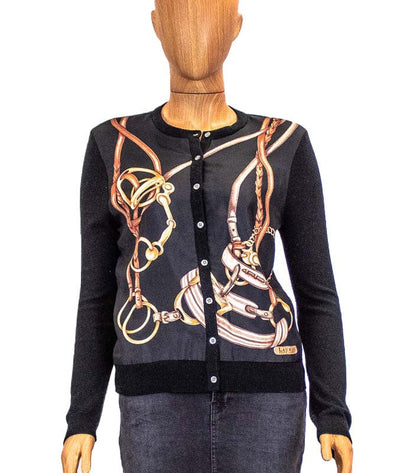 Ralph Lauren Clothing Medium Silk Panel Cardigan