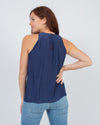 Ramy Brook Clothing Small Navy Sleeveless Blouse