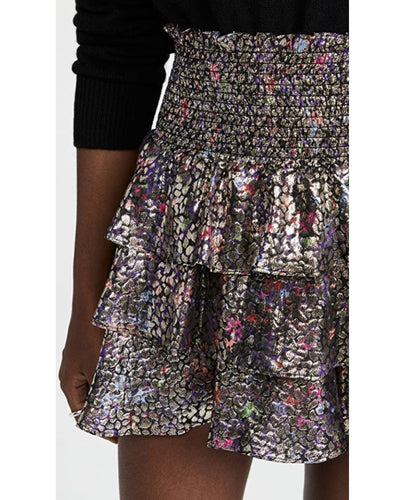 Ramy Brook Clothing XXS Printed Augusta Skirt in Black