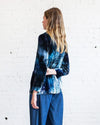 Raquel Allegra Clothing Large Velvet Tie Dye Blazer