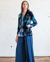 Raquel Allegra Clothing Large Velvet Tie Dye Blazer
