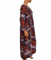 Raquel Allegra Clothing Medium Printed Maxi Dress with Slip