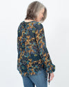 Raquel Allegra Clothing Medium Printed Peasant Top