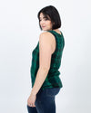 Raquel Allegra Clothing Medium Printed Plaid Tank Top