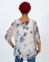 Raquel Allegra Clothing Medium Silk Tie Dye Blouse Set