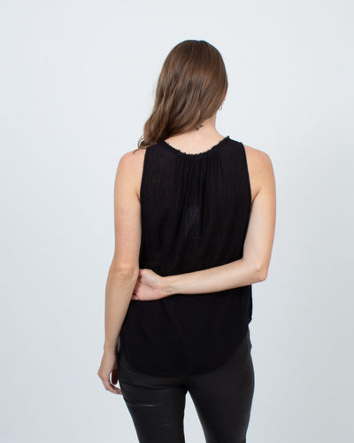 Raquel Allegra Clothing Medium Sleeveless Swooping Hemline Tank