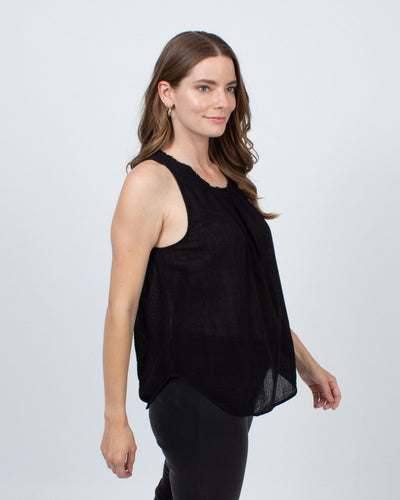 Raquel Allegra Clothing Medium Sleeveless Swooping Hemline Tank