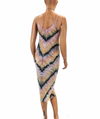 Raquel Allegra Clothing Medium Tie Dye Spaghetti Strap Dress