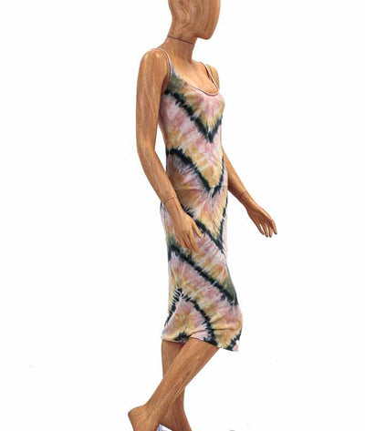 Raquel Allegra Clothing Medium Tie Dye Spaghetti Strap Dress