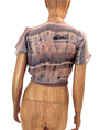 Raquel Allegra Clothing Medium Tie Front Crop Top