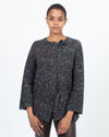Raquel Allegra Clothing Medium Tie Front Knit Cardigan