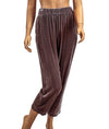 Raquel Allegra Clothing Medium Velvet Straight Leg Pants