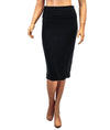 Raquel Allegra Clothing Small Casual Black Knee Length Skirt