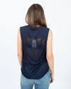 Raquel Allegra Clothing Small Sleeveless Textured Tee