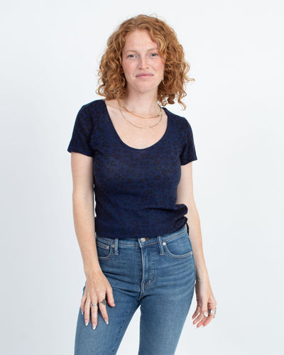 Raquel Allegra Clothing XS Animal Print Tee