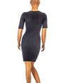Raquel Allegra Clothing XS Black Bodycon Midi Dress