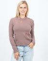 Raquel Allegra Clothing XS Long Sleeve Pullover Crewneck Sweater