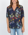 Raquel Allegra Clothing XS Printed Silk Blouse