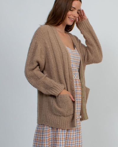 Raquel Allegra Clothing XS "Relaxed Boyfriend" Knit Cardigan