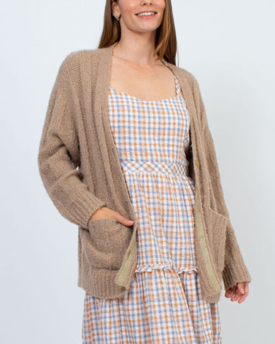 Raquel Allegra Clothing XS "Relaxed Boyfriend" Knit Cardigan