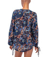 Raquel Allegra Clothing XS Semi Sheer Printed Blouse