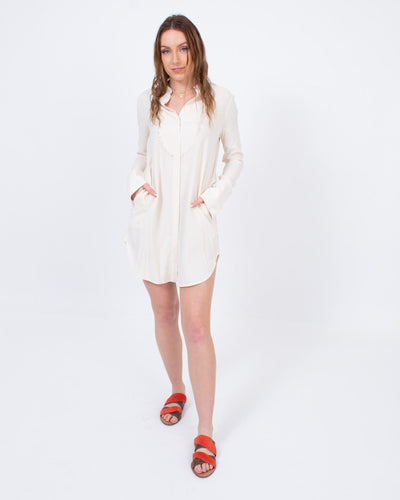 Raquel Allegra Clothing XS Silk Button Down Dress