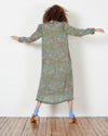 Raquel Allegra Clothing XS Tapestry Silk Ruffle Printed Dress