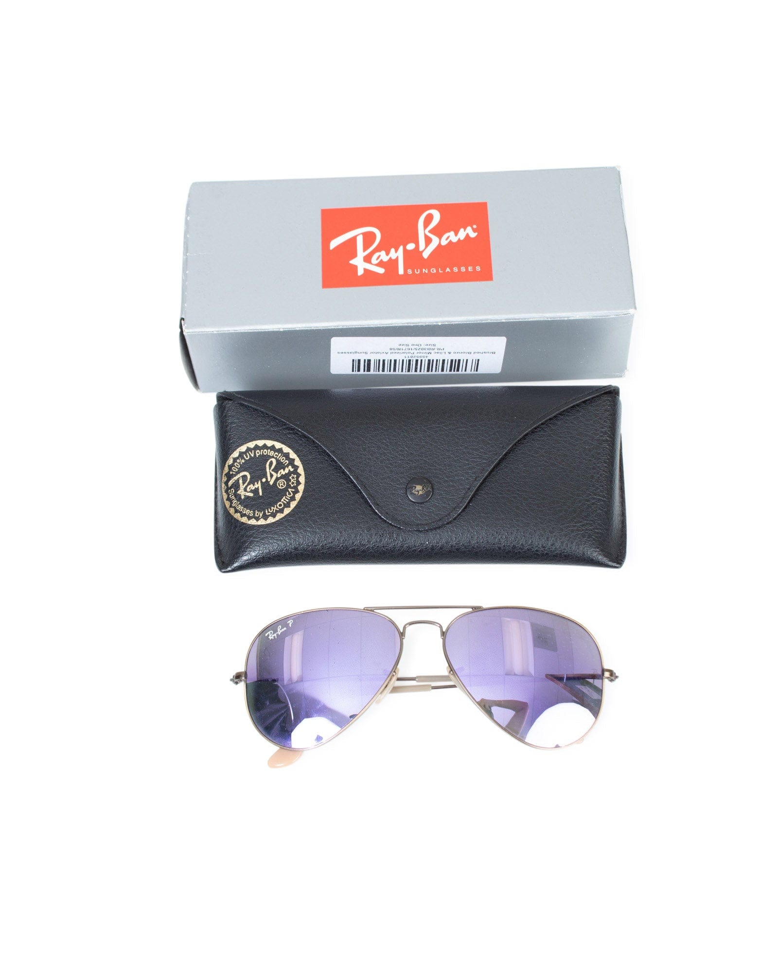 Ray-Ban Accessories One Size Mirror Polarized Aviator Sunglasses