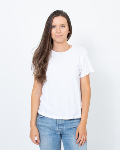 RE/DONE Clothing Small White Crew Neck T-Shirt