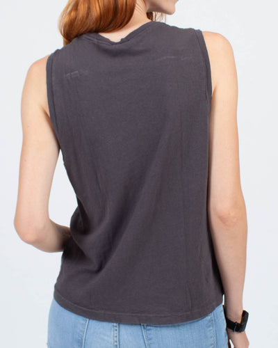 RE/DONE Clothing Small "x Hanes" Grey Basic Cotton Tank