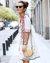 Rebecca Minkoff Bags One Size Skylar Studded Beige Leather Crossbody Bag