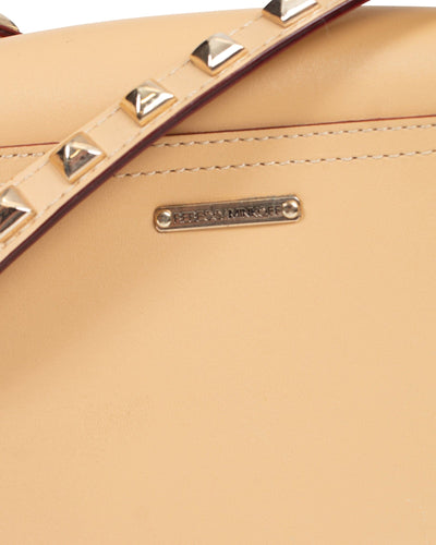 Rebecca Minkoff Bags One Size Skylar Studded Beige Leather Crossbody Bag