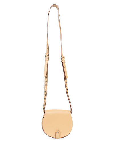 Rebecca Minkoff Bags One Size Skylar Studded Beige Leather Crossbody Bag