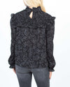 Rebecca Minkoff Clothing Medium Printed High Neck Blouse