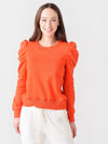 Rebecca Minkoff Clothing Small Orange "Janine" Sweatshirt
