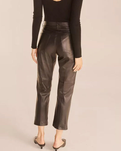 Rebecca Minkoff Clothing XXS | 00 Crop Leather Pant